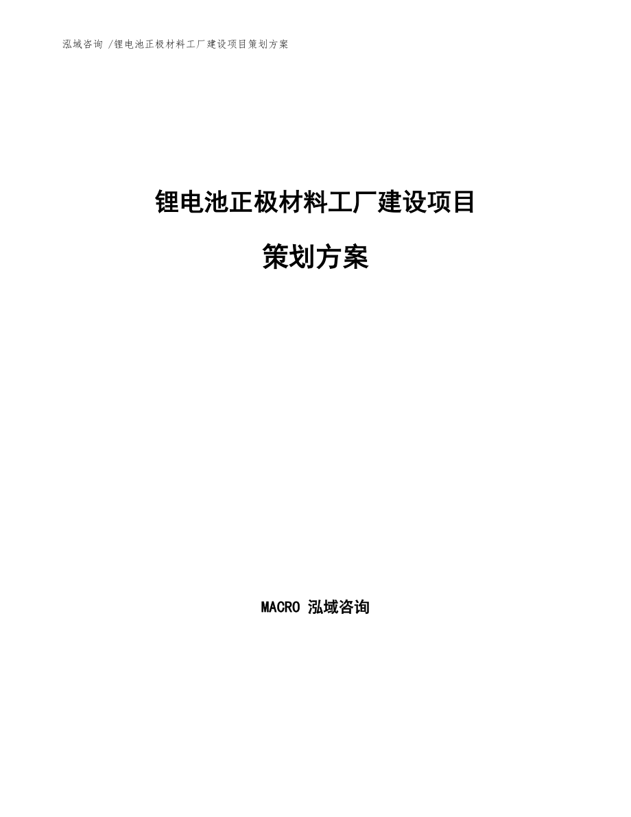 鋰電池正極材料工廠建設項目策劃方案參考模板與文化產業中經紀人服務的協同發展